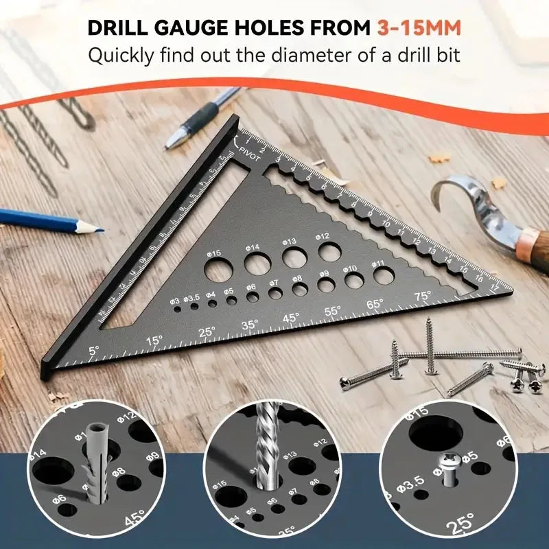 7 Inch Metric aluminium speed ruler